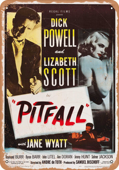 Pitfall (1948) - Metal Sign