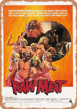 Raw Meat (1973) - Metal Sign