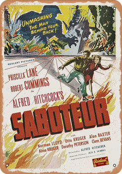 Saboteur (1942) - Metal Sign