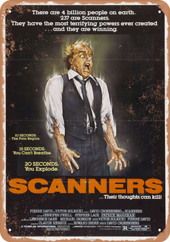 Scanners (1981) 1 - Metal Sign