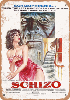 Schizo (1976) - Metal Sign