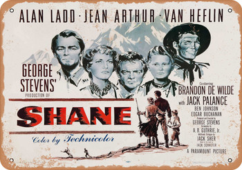 Shane (1953) 1 - Metal Sign