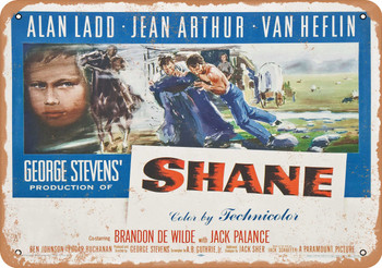 Shane (1953) 2 - Metal Sign