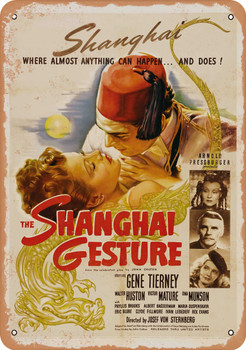 Shanghai Gesture (1942) - Metal Sign