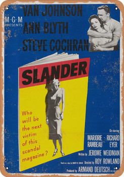 Slander (1957) - Metal Sign