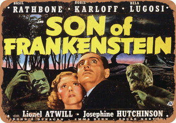 Son of Frankenstein (1939) 11 - Metal Sign