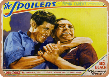 Spoilers (1930) - Metal Sign