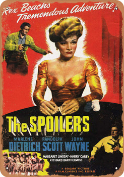 Spoilers (1942) 2 - Metal Sign