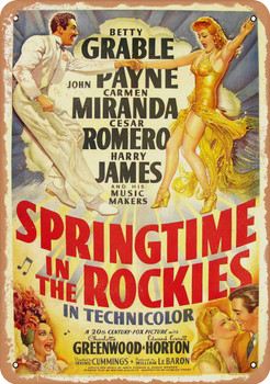 Springtime in the Rockies (1942) - Metal Sign
