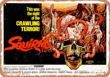 Squirm (1976) 1 - Metal Sign