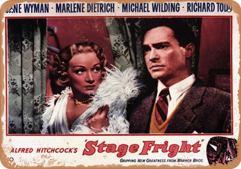Stage Fright (1950) 3 - Metal Sign