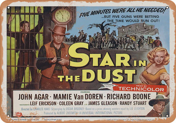 Star in the Dust (1958) 1 - Metal Sign