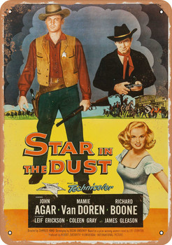 Star in the Dust (1958) 2 - Metal Sign