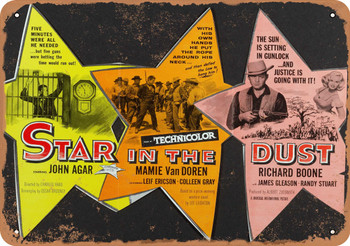 Star in the Dust (1958) 3 - Metal Sign
