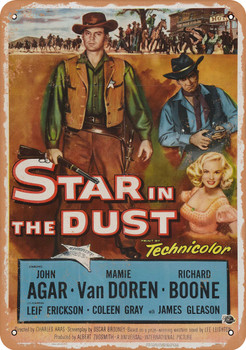 Star in the Dust (1958) - Metal Sign