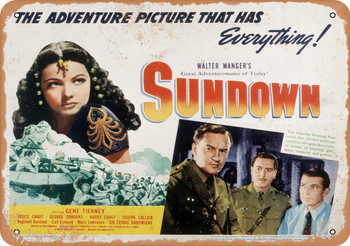 Sundown (1941) 1 - Metal Sign
