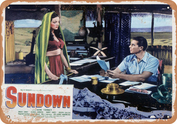 Sundown (1941) 2 - Metal Sign