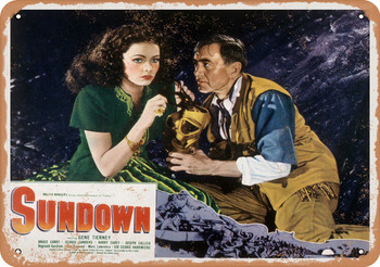Sundown (1941) 3 - Metal Sign