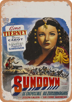 Sundown (1941) - Metal Sign
