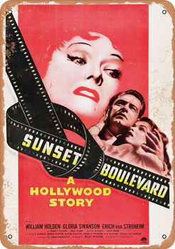 Sunset Boulevard (1950) 2 - Metal Sign