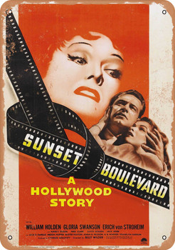 Sunset Boulevard (1950) - Metal Sign
