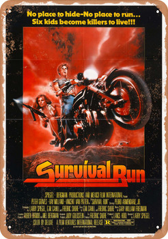 Survival Run (1979), USA - Mexico - Metal Sign