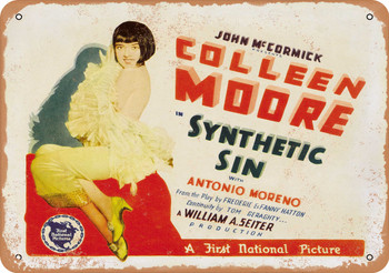 Synthetic Sin (1929) 1 - Metal Sign