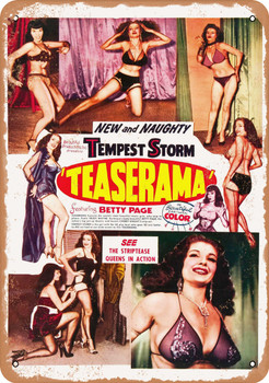 Teaserama (1955) - Metal Sign