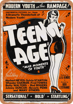 Teen Age (1944) - Metal Sign