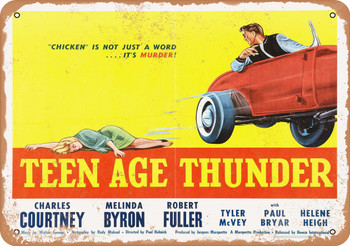 Teen Age Thunder (1957) 1 - Metal Sign