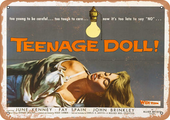 Teenage Doll (1957) 1 - Metal Sign