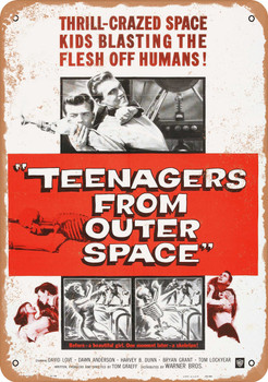 Teenagers from Outer Space (1959) - Metal Sign