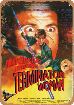 Terminator Woman (1993) - Metal Sign