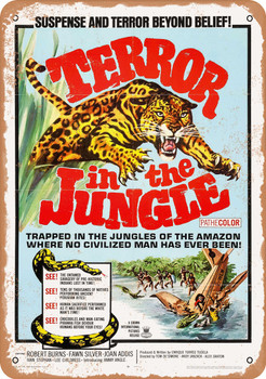 Terror in the Jungle (1968) - Metal Sign