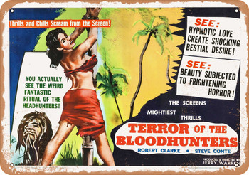 Terror of the Bloodhunters (1962) - Metal Sign