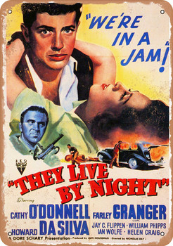 They Live by Night (1949) - Metal Sign