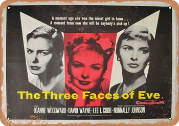 Three Faces of Eve (1957) 1 - Metal Sign