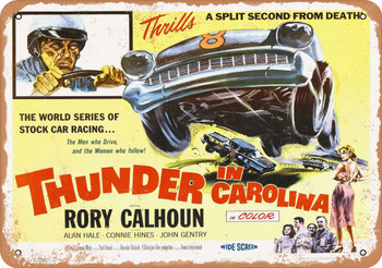 Thunder in Carolina (1960) 1 - Metal Sign