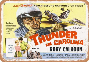 Thunder in Carolina (1960) 2 - Metal Sign