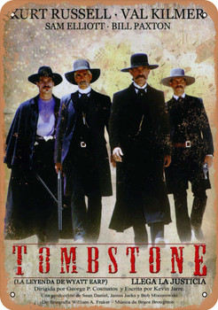 Tombstone (1993) 5 - Metal Sign