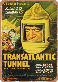 Transatlantic Tunnel (1935) - Metal Sign