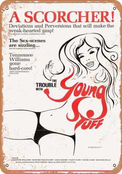 Trouble with Young Stuff (1977) - Metal Sign