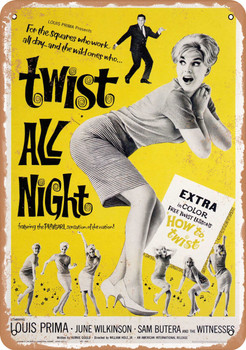 Twist All Night (1962) - Metal Sign
