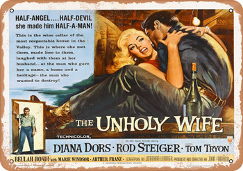 Unholy Wife (1957) 1 - Metal Sign