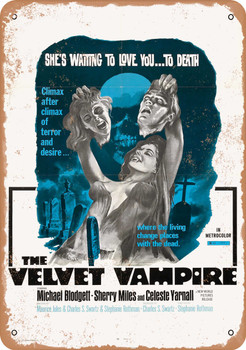 Velvet Vampire (1971) - Metal Sign