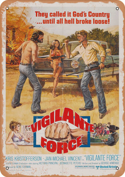 Vigilante Force (1976) - Metal Sign