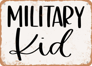 Military Kid - Metal Sign