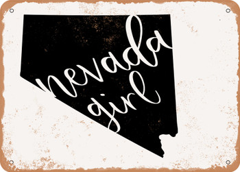Nevada Girl - Metal Sign