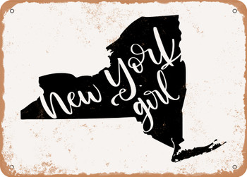 New York Girl - Metal Sign