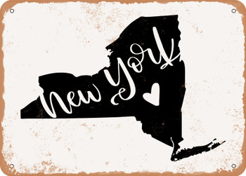 New York Heart - Metal Sign